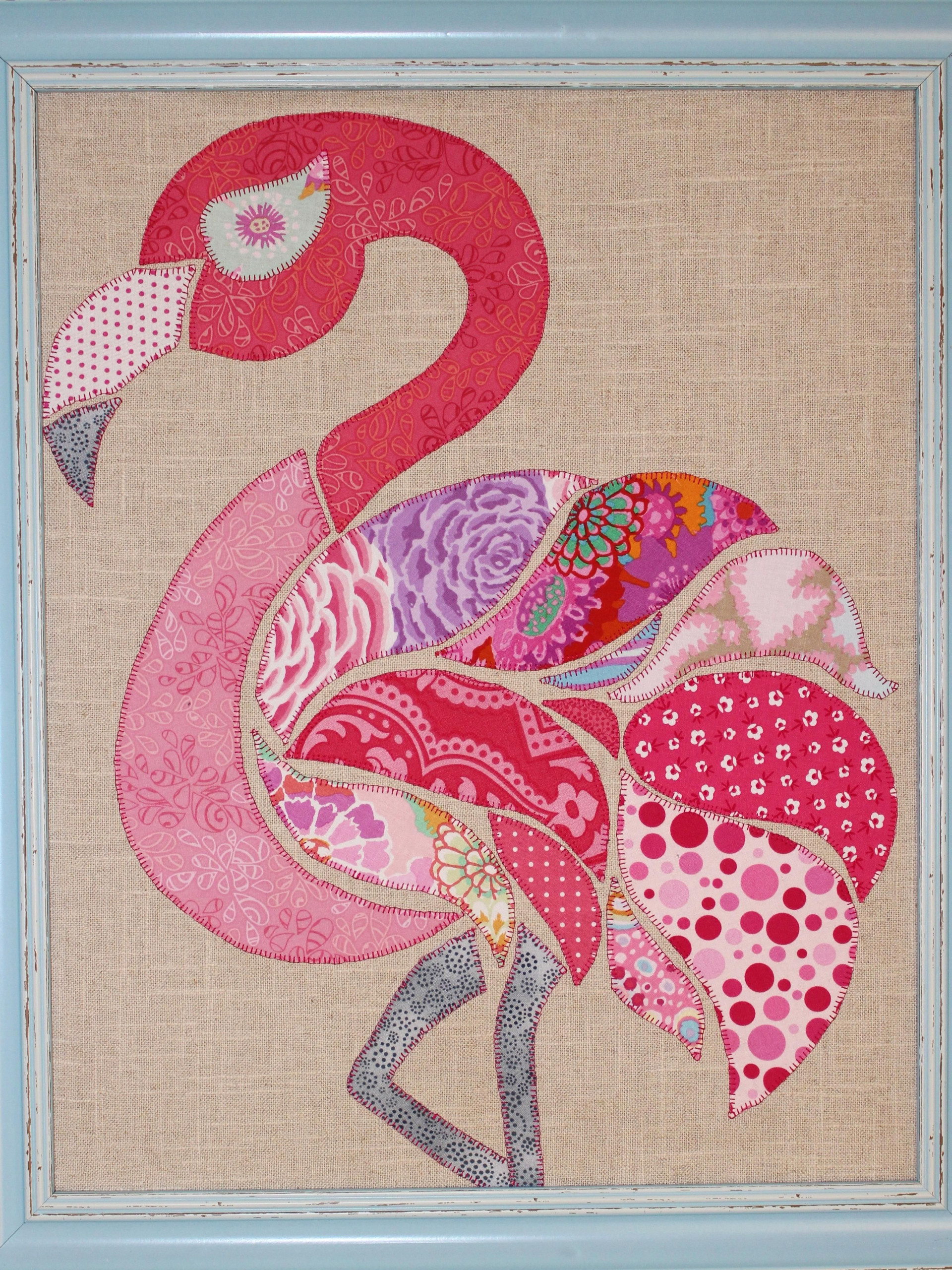 Flamingo Applique Pattern Google Search Applique Art 