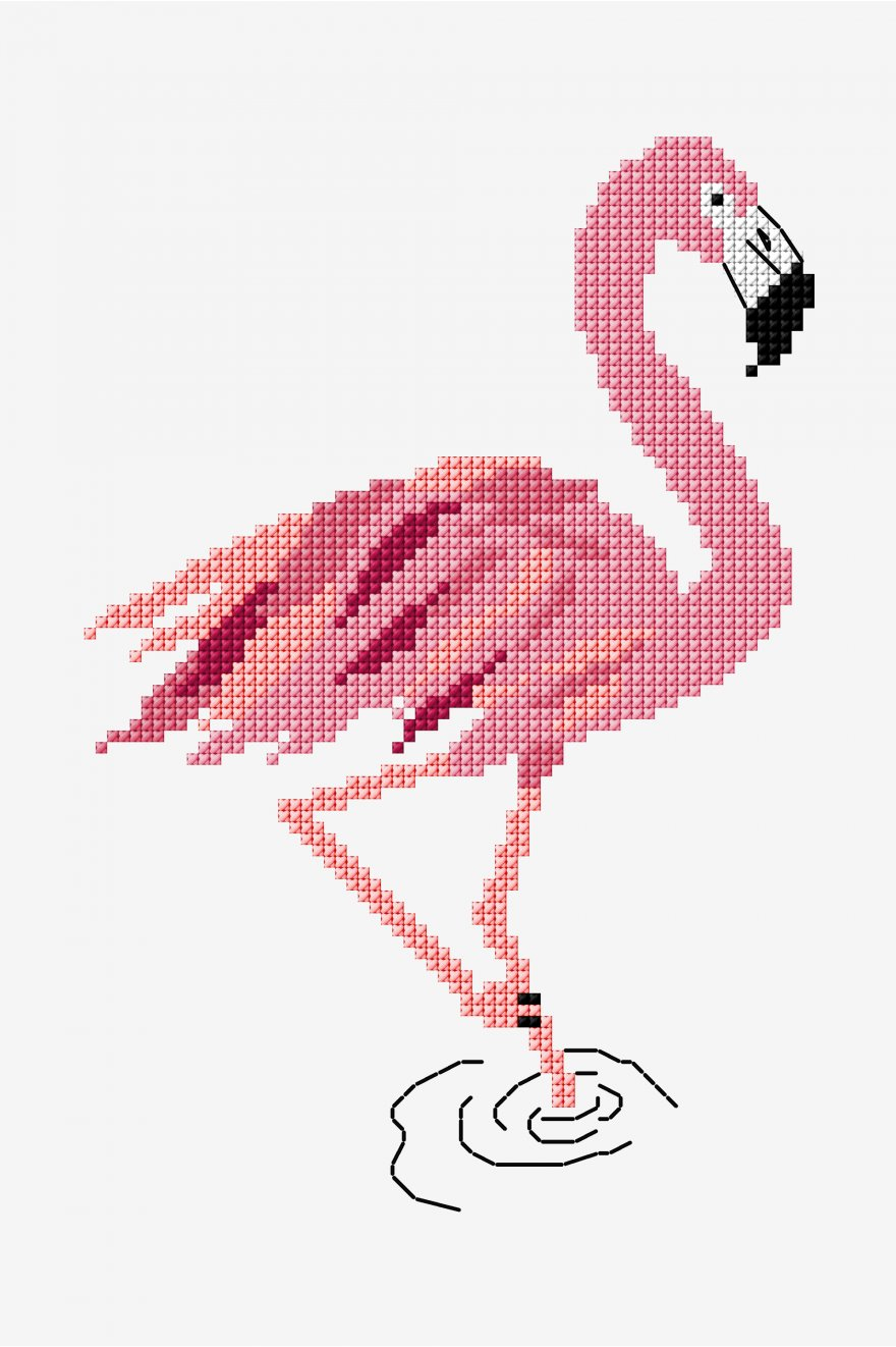 Flamingo Pattern Free Cross Stitch Patterns DMC