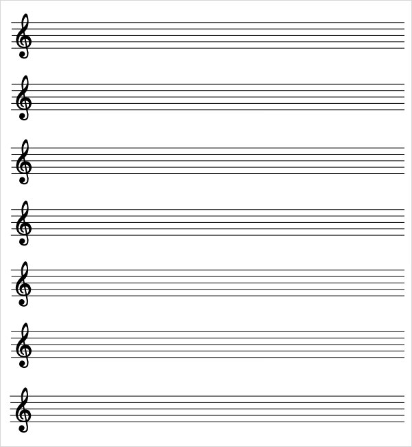 FREE 6 Printable Staff Paper Samples In PDF