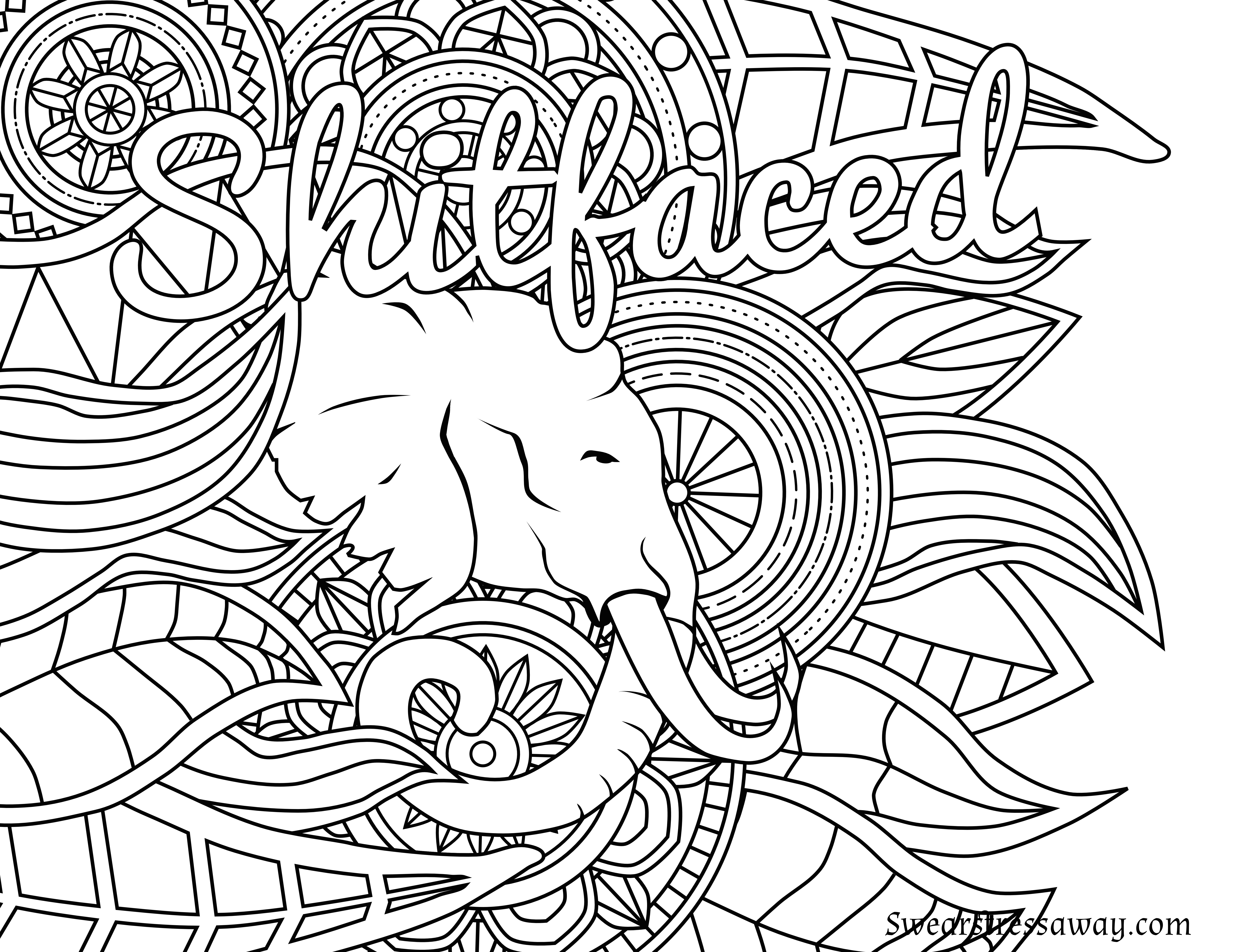 Free Adult Swear Word Coloring Pages Top Free Printable 