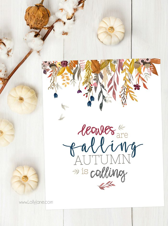 Free Autumn Fall Printable