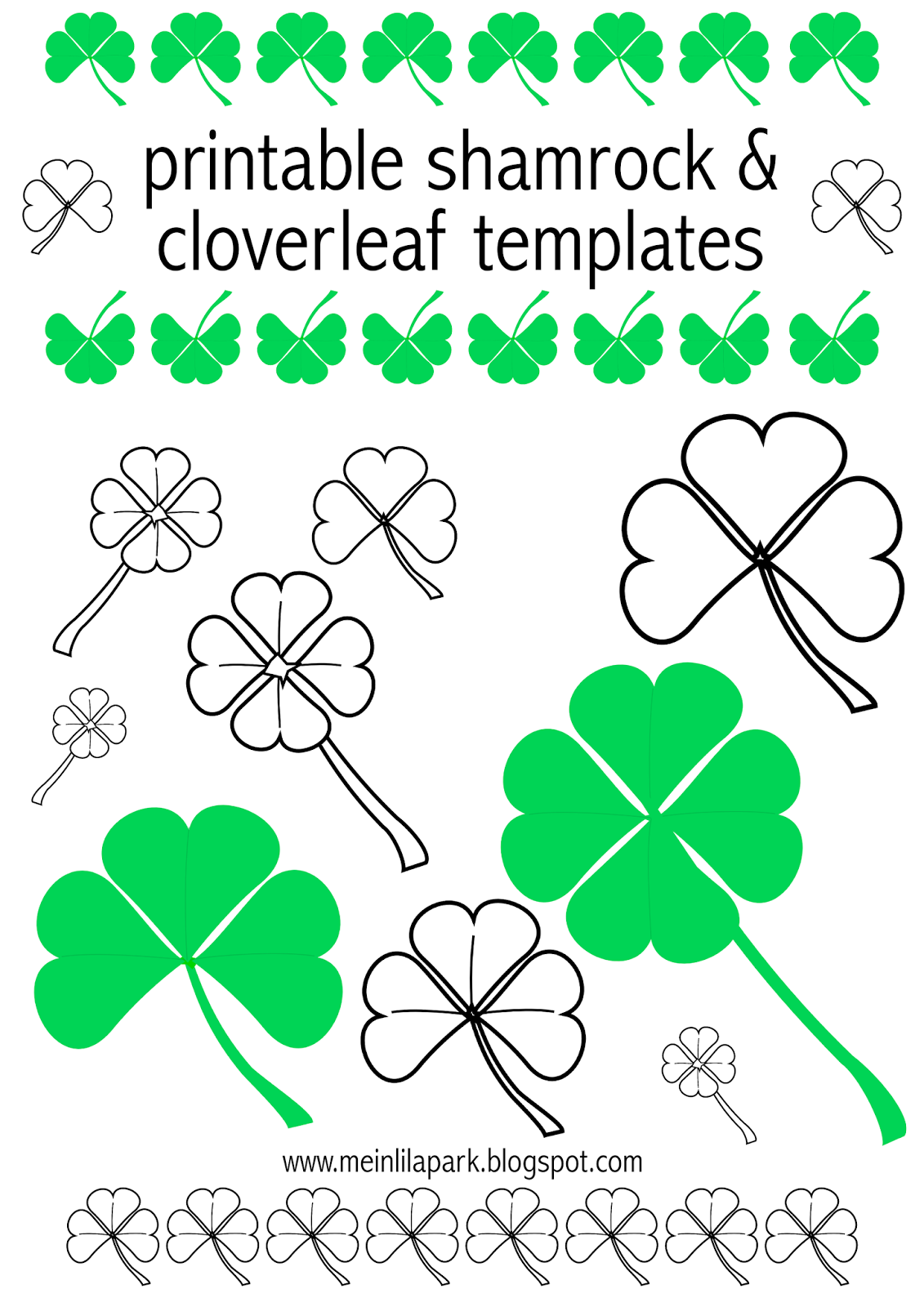 Free Digital Shamrock Scrapbooking Paper And Templates 