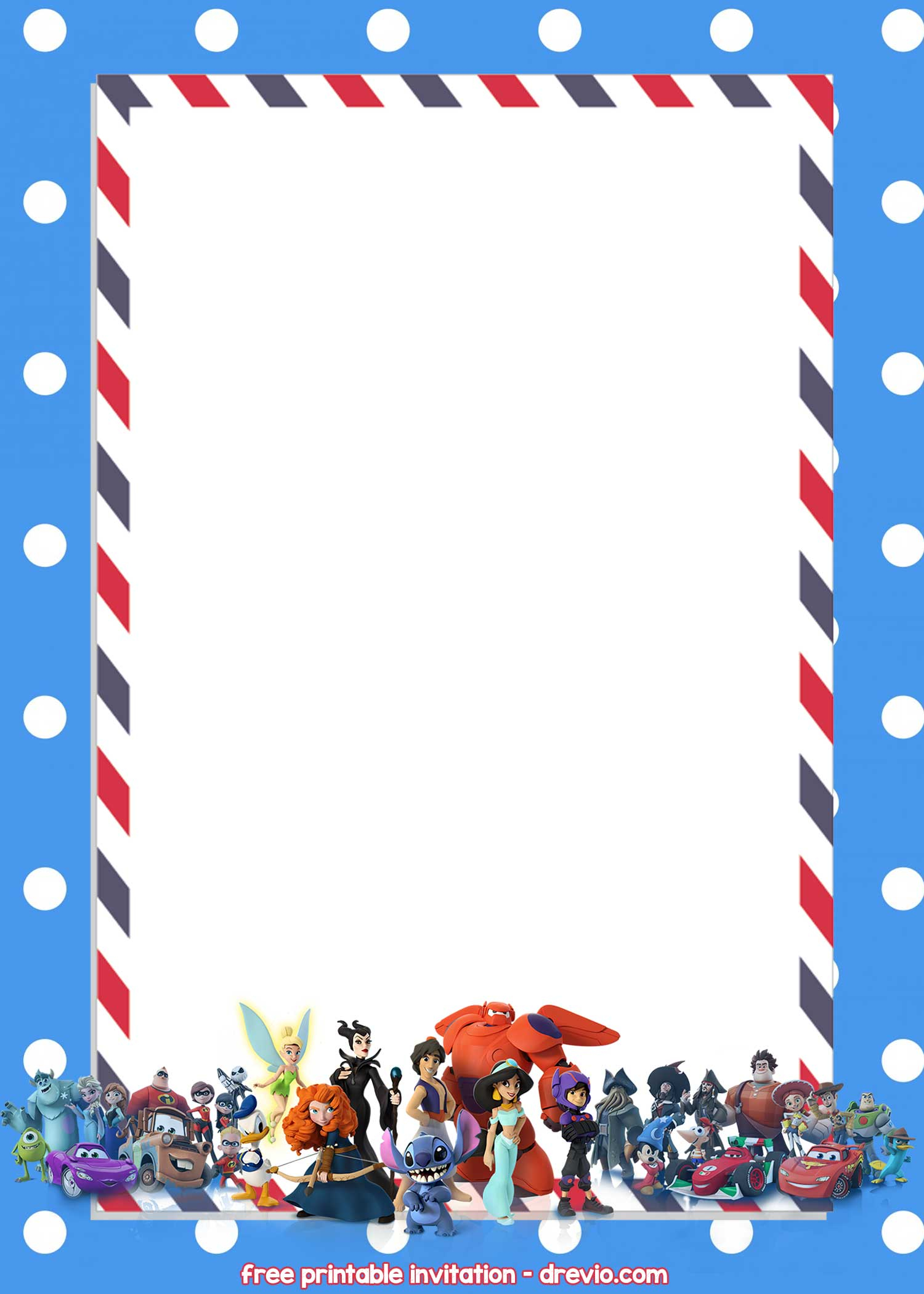 FREE Disney Invitations Templates DREVIO