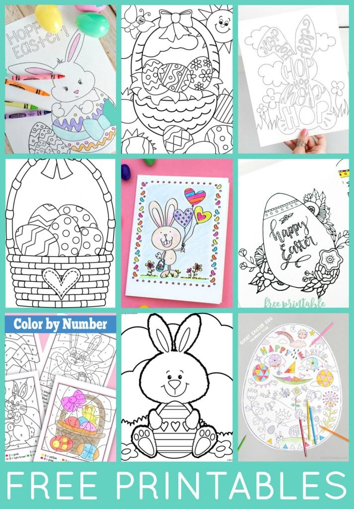 FREE Easter Coloring Pages Happiness Is Homemade