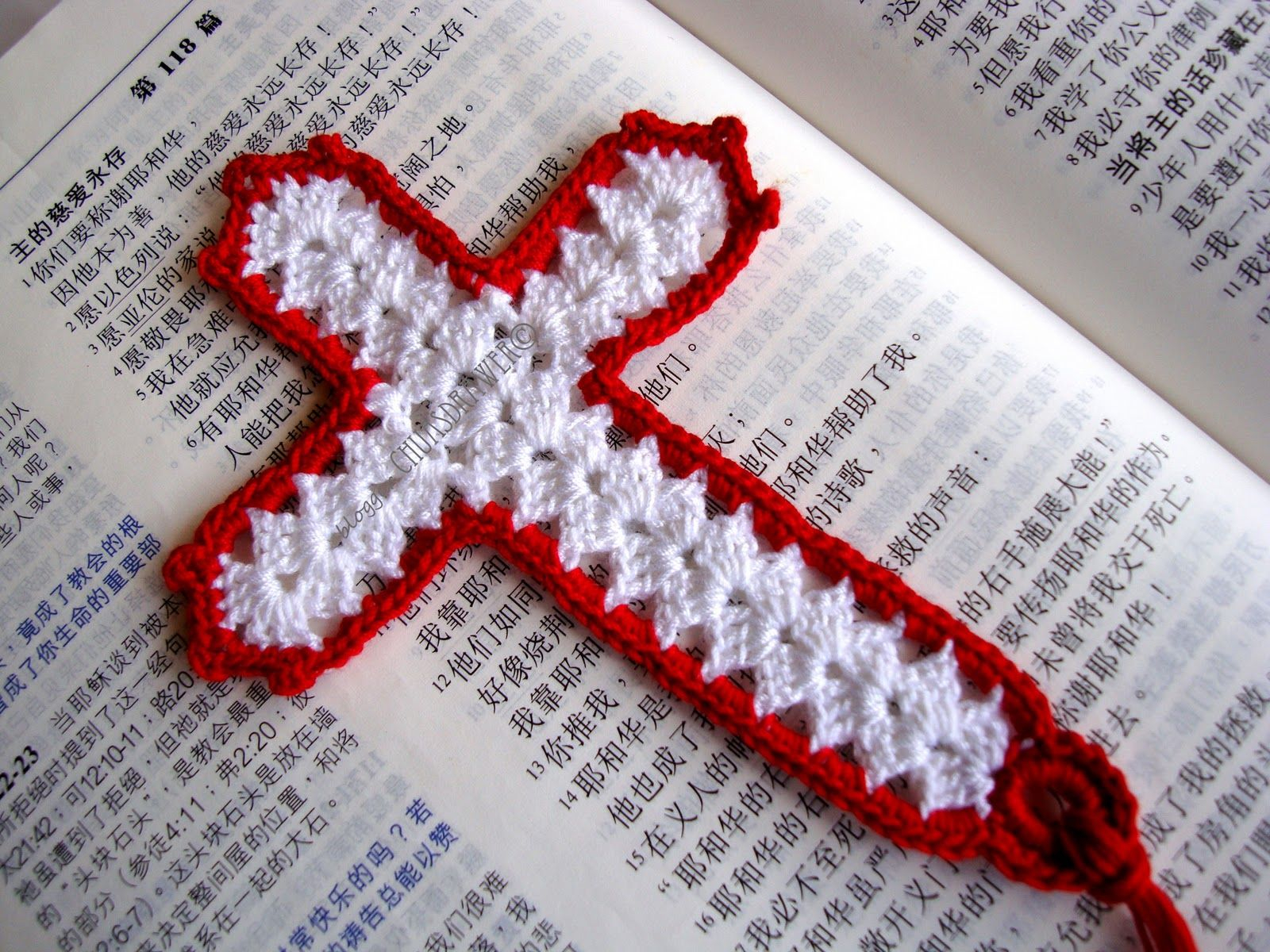 Free Easy Crochet Bookmark Patterns Crochet Cross 