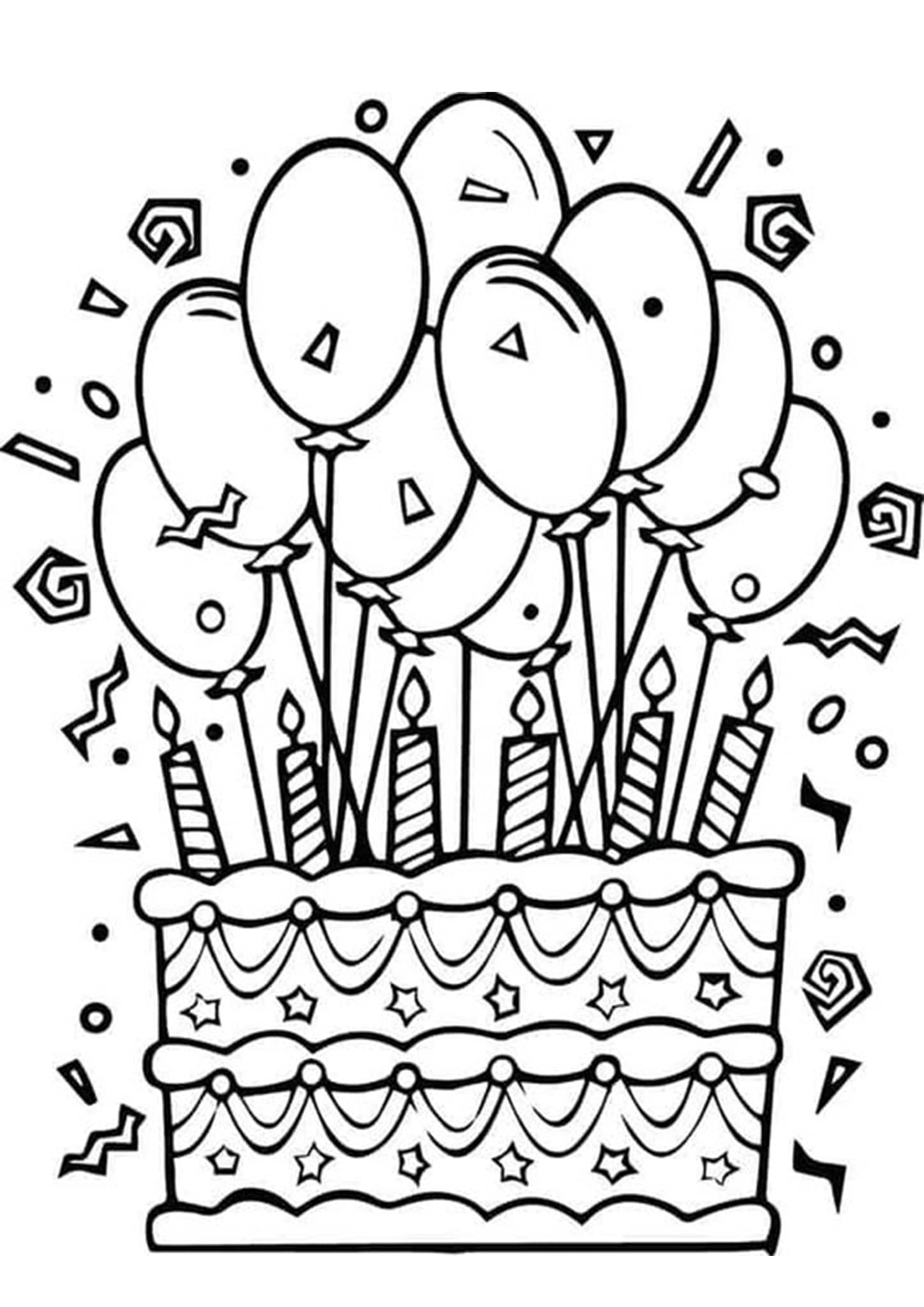 Free Easy To Print Happy Birthday Coloring Pages Tulamama