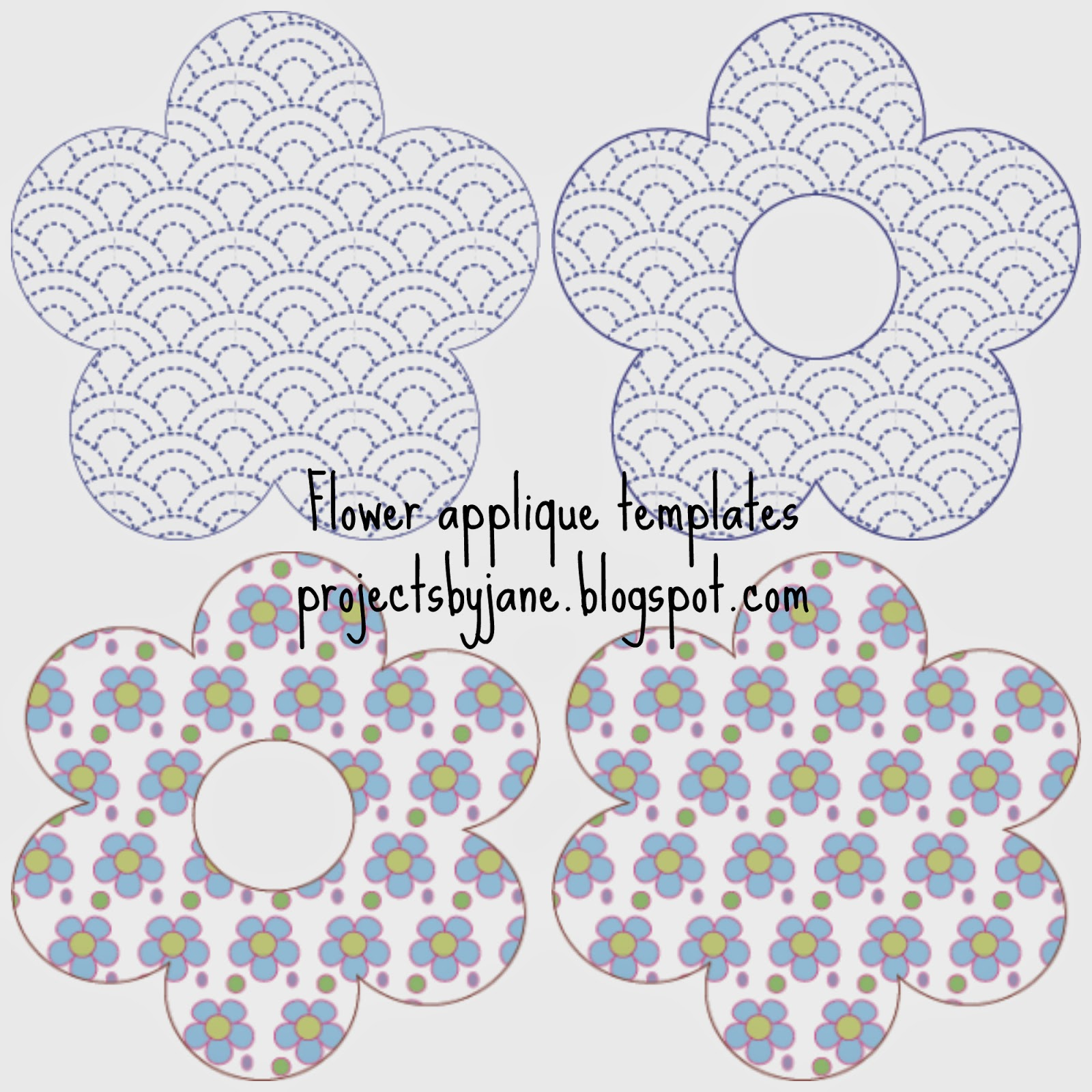 Free Printable Flower Applique Patterns