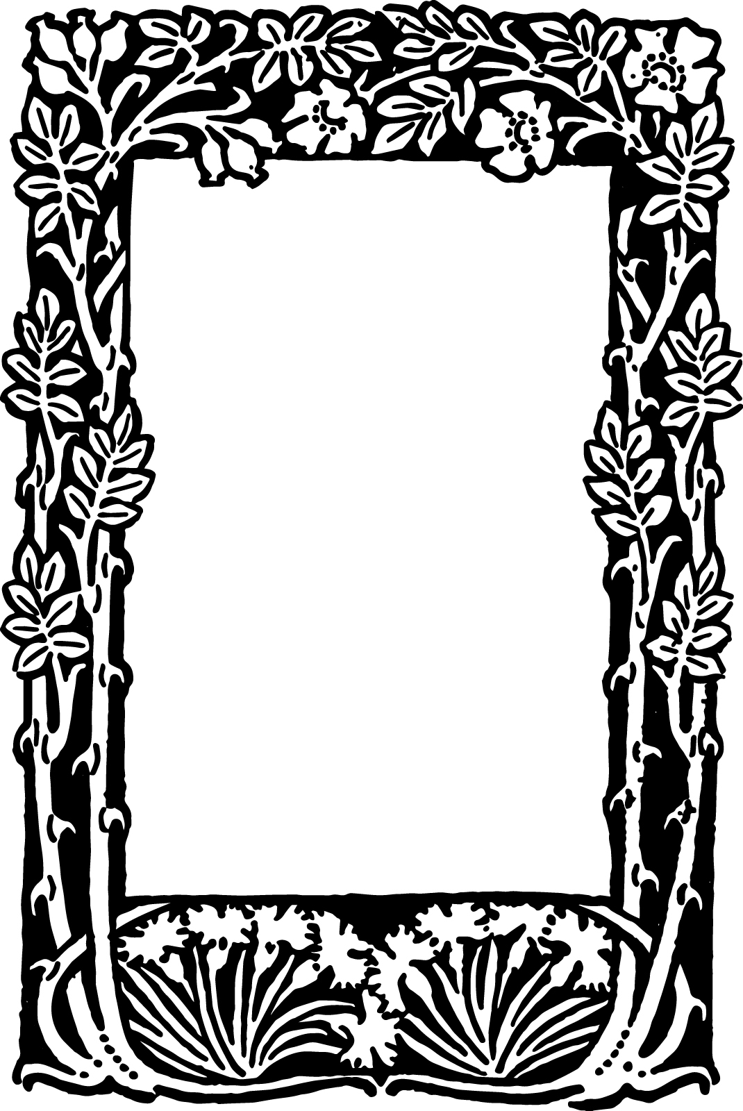 Free Free Printable Floral Borders And Frames Download 