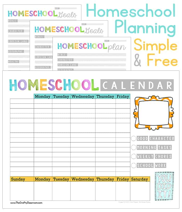 Free Homeschool Planning Printables