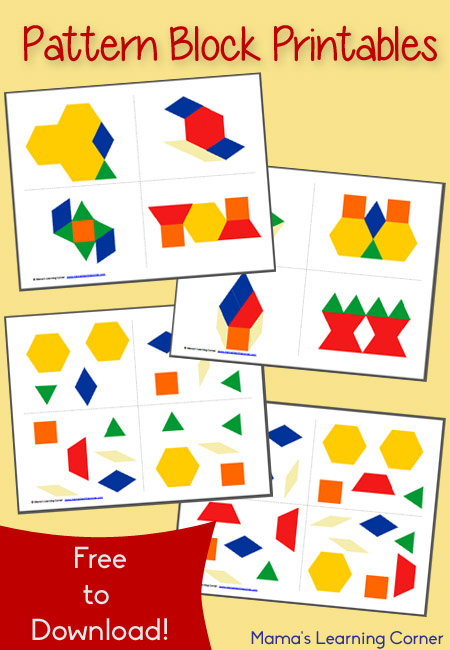 Free Pattern Block Printables Mamas Learning Corner