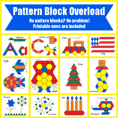  FREE Pattern Block Templates Life Of A Homeschool Mom