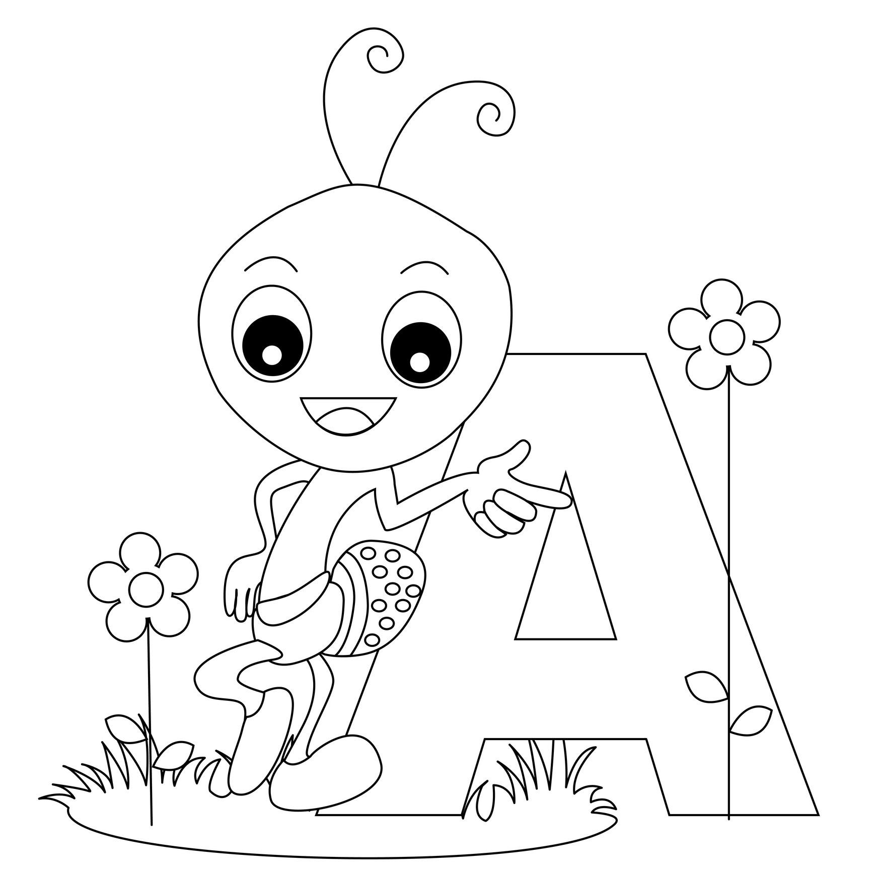 Free Printable Alphabet Coloring Pages For Kids Best