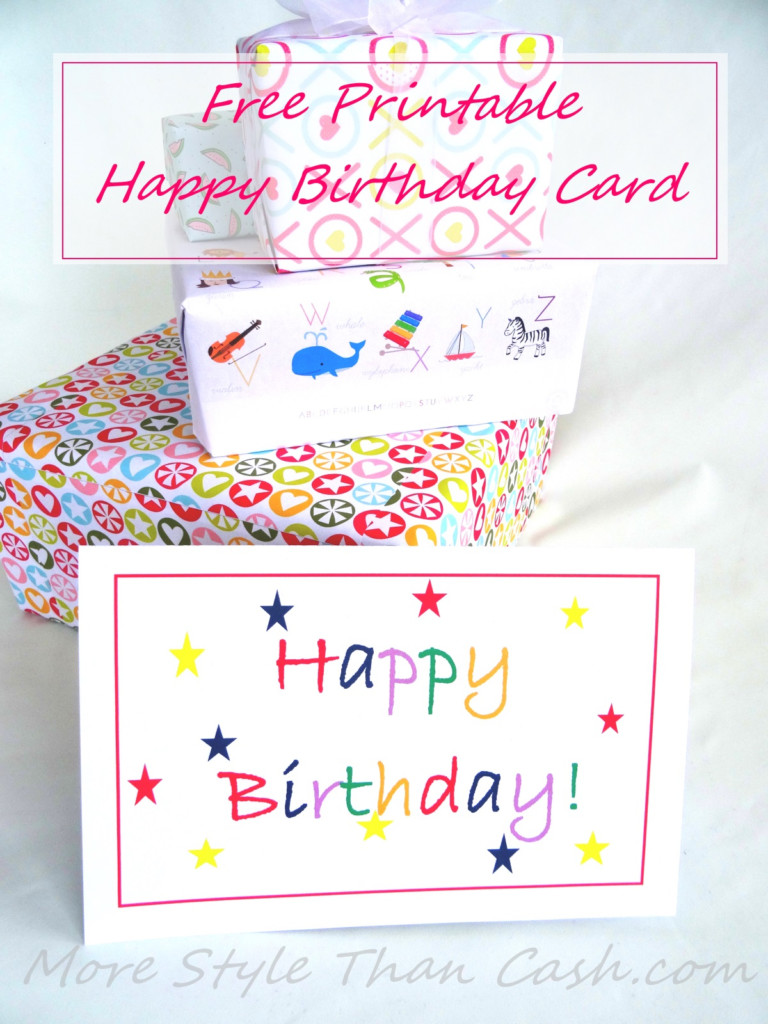 Free Printable Birthday Card
