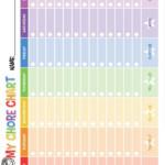 Free Printable Chore Chart