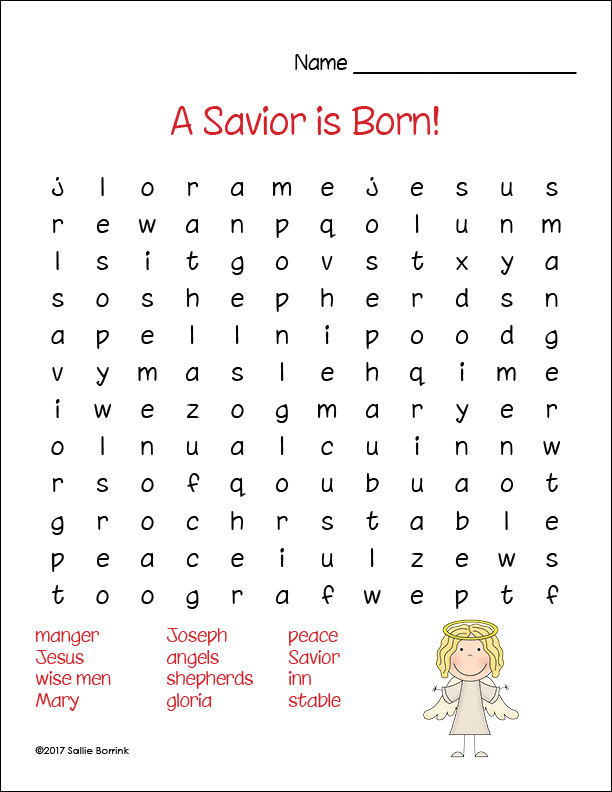 Free Printable Christmas Word Searches A Quiet Simple 