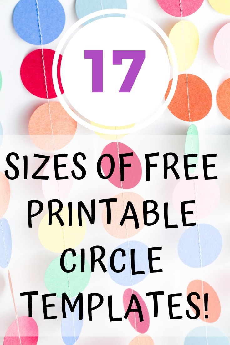 Free Printable Circle Templates Large And Small Circle 