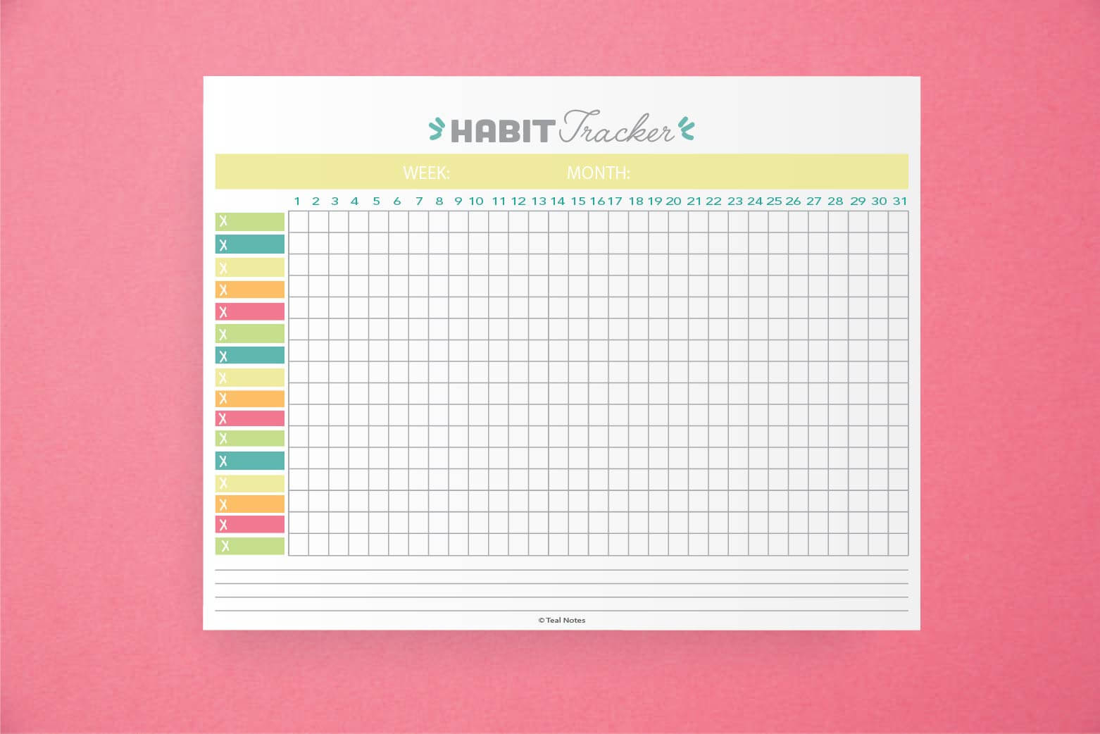 FREE Printable Habit Tracker PDF The Ultimate Habit 