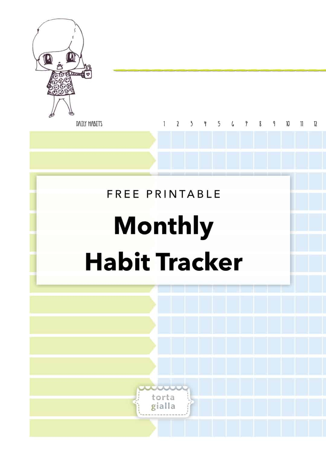 Free Printable Habit Tracker Tortagialla