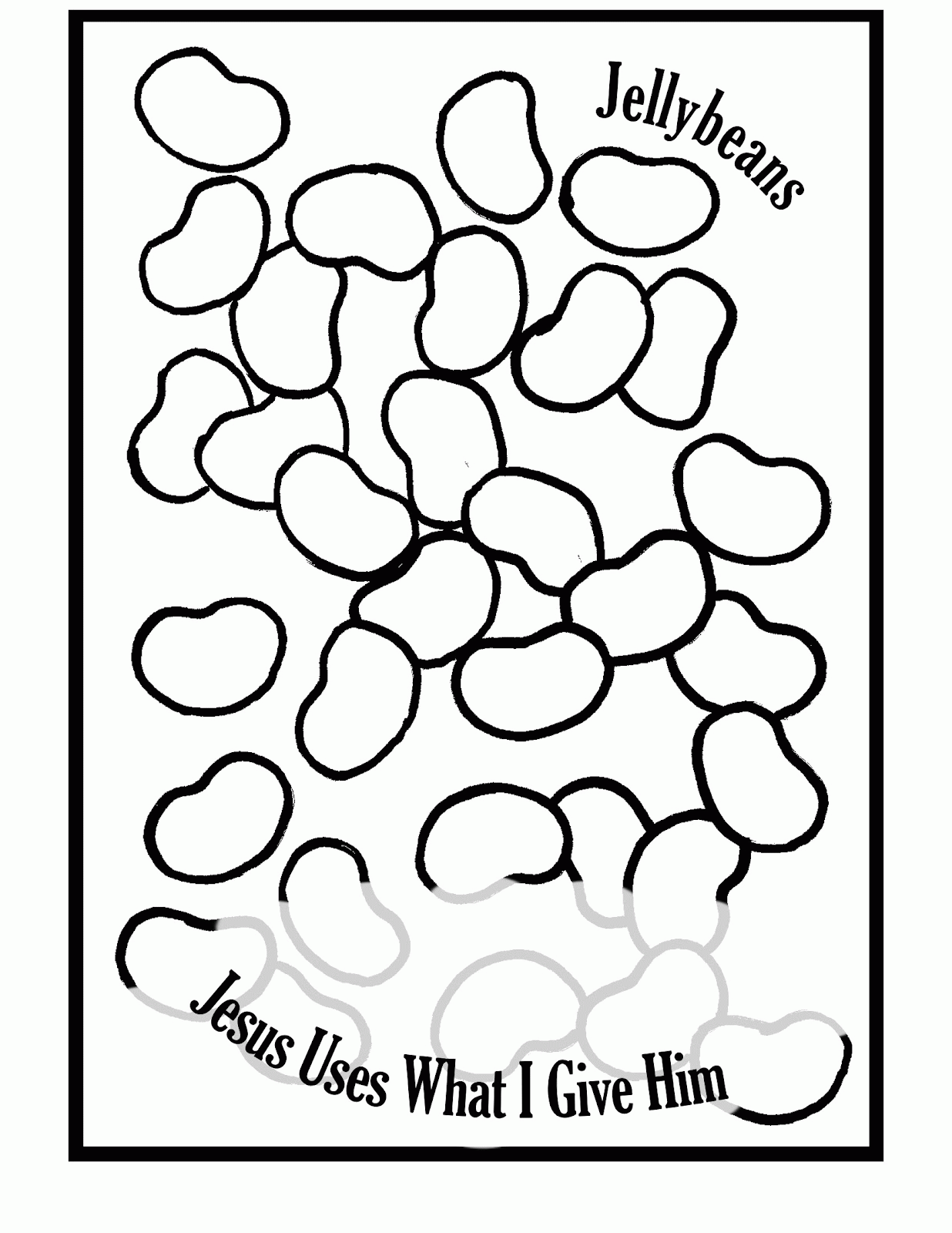 Free Printable Jelly Bean Coloring Page Download Free 