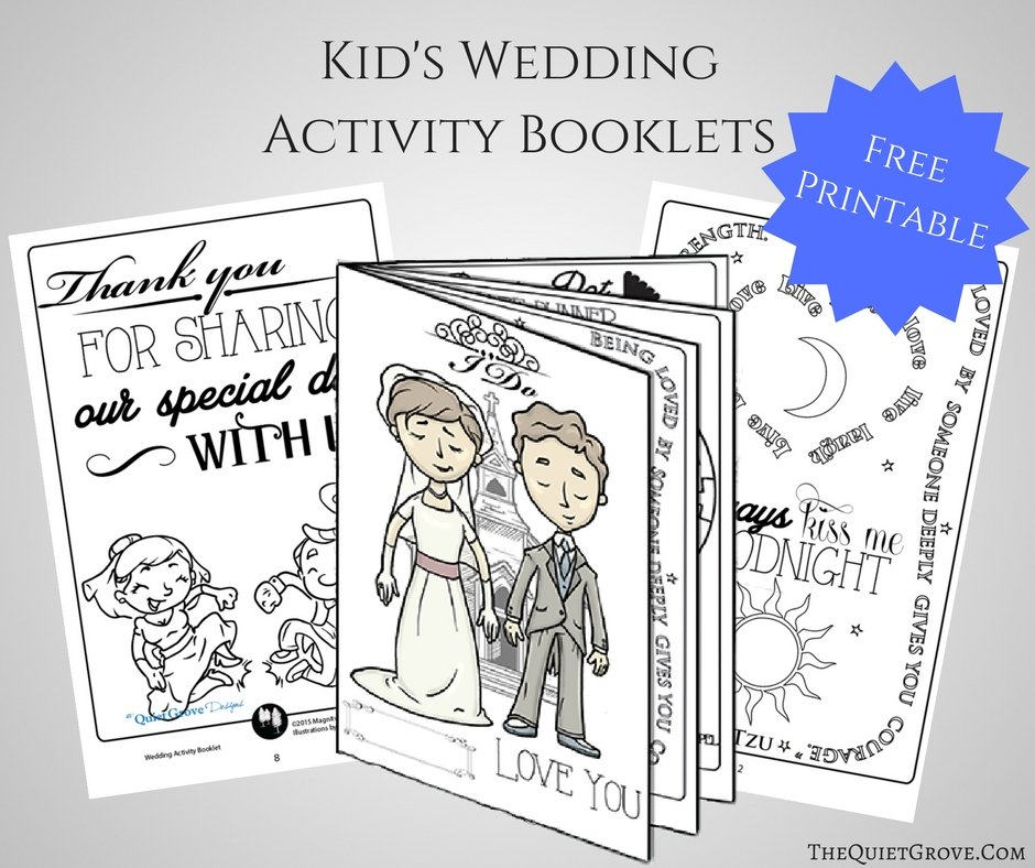 Free Printable Kid s Wedding Activity Booklet The Quiet 