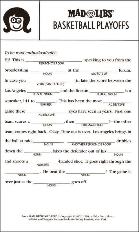 Free Printable Mad Libs For Kids Google Search Kids 