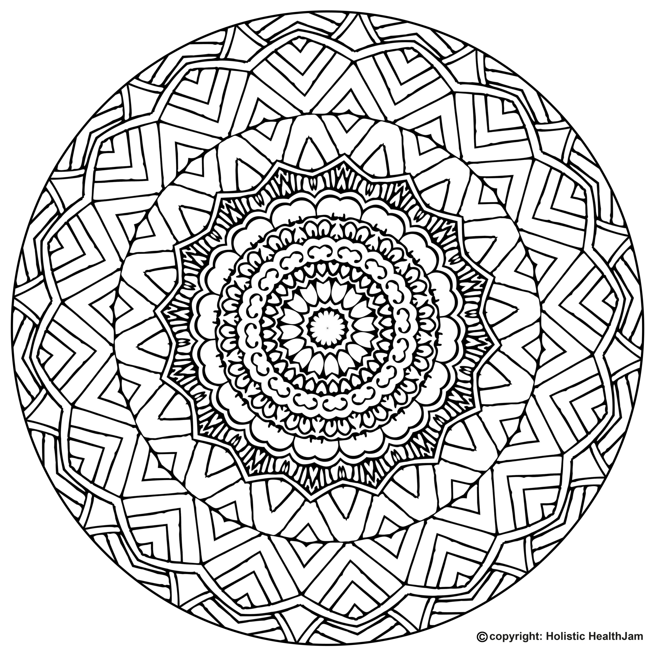 Free Printable Mandala Coloring Book Pages For Adults And Kids