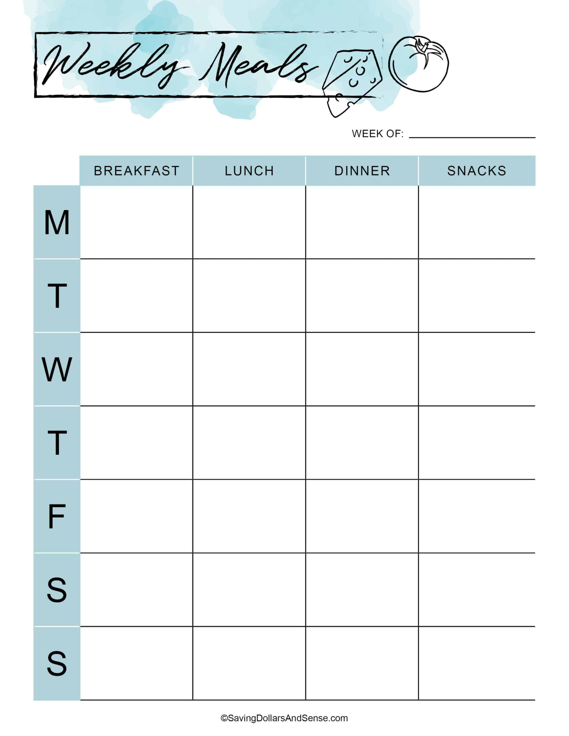 Free Printable Meal Planner My Gift To YOU In 2021 