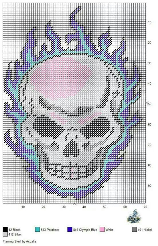 Free Printable Plastic Canvas Patterns Skulls Google 