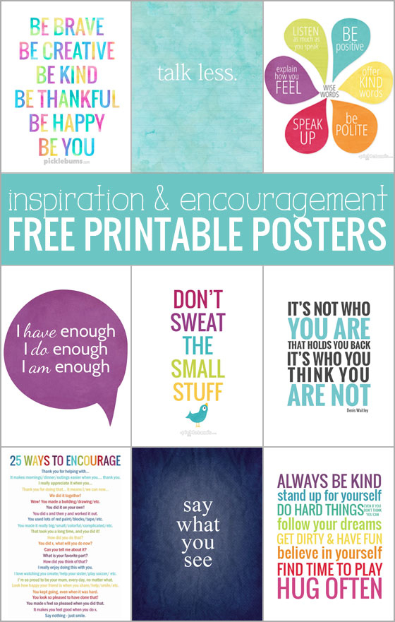 Free Printable Posters For Inspiration And Encouragement 