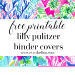 Free Printable Preppy Lilly Pulitzer Binder Covers