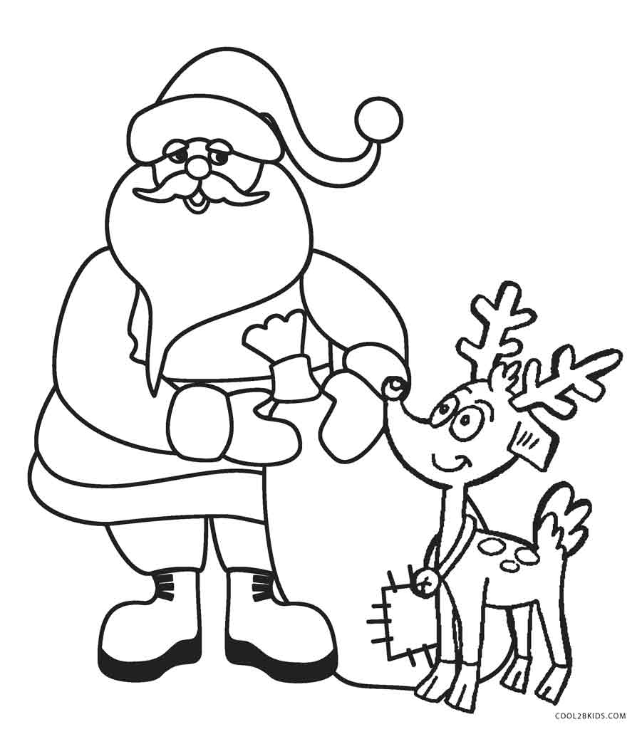 Free Printable Santa Coloring Pages For Kids