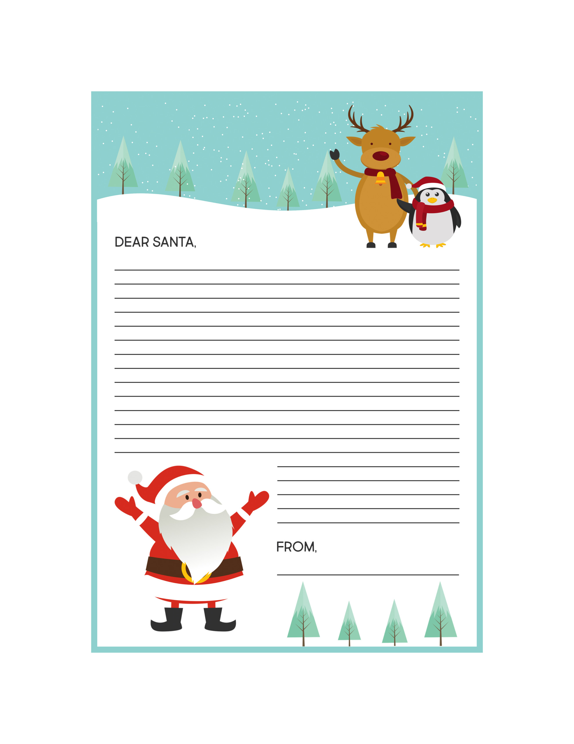 Free Printable Santa Letter Kit The Cottage Market