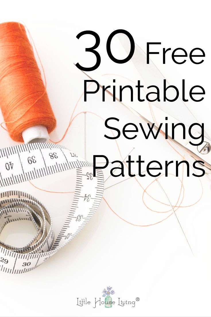 Free Printable Sewing Patterns - FreePrintableTM.com | FreePrintableTM.com