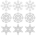 Free Printable Snowflake Templates 10 Large Small