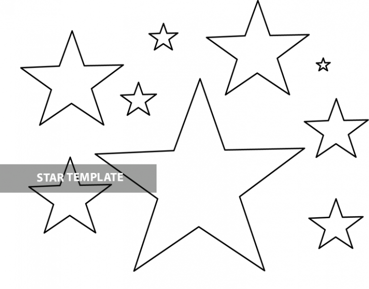 Free Printable Star Template Coloring Page