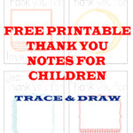 FREE PRINTABLE THANK YOU NOTES FOR CHILDREN