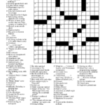 Free Printable Universal Crossword Puzzle Printable