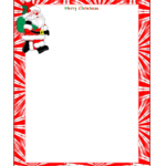 FREE Printable Unlined Christmas Stationery Christmas