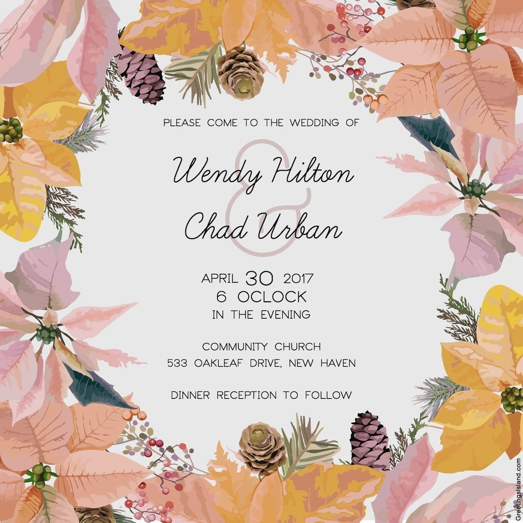 Free Printable Wedding Invitations POPSUGAR Australia 