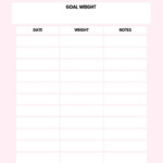 Free Printable Weekly Weight Loss Tracker Ironwild Fitness