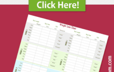 Free Printable Weight Loss Chart From Freebie Finding Mom