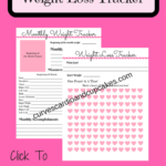 Free Printable Weight Loss Tracker Curves Cardio And