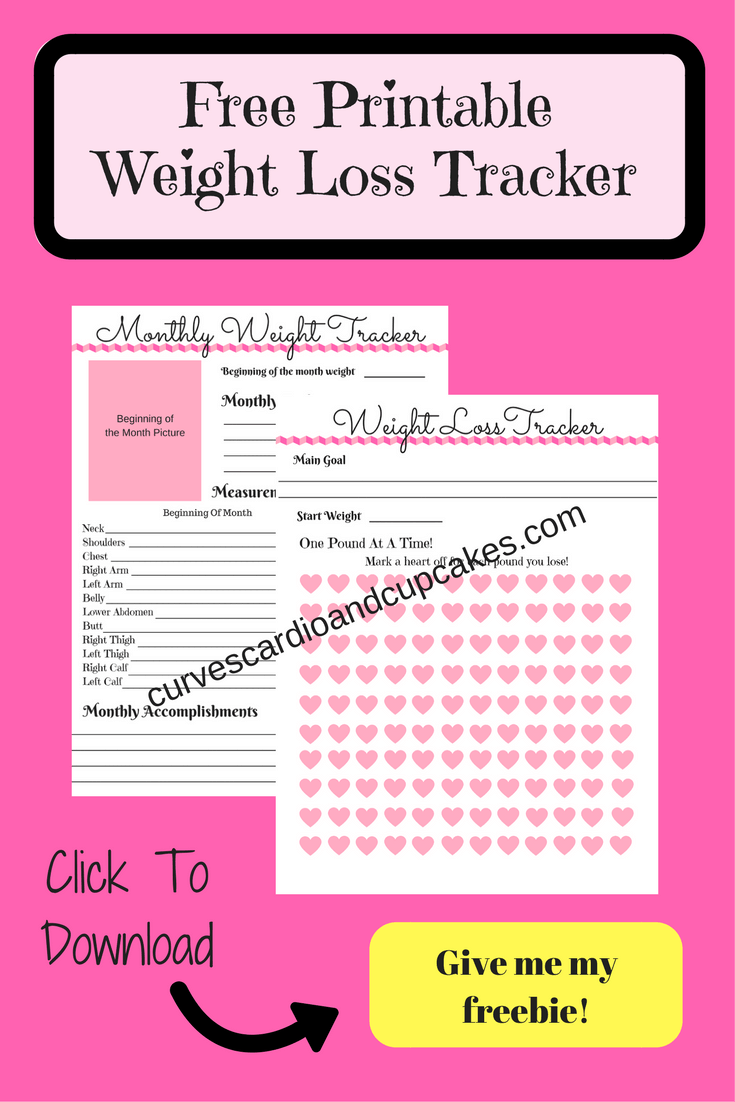 Free Printable Weight Loss Tracker Curves Cardio And 