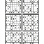 Free Sudoku Printable 6 Per Page Printables Periodic