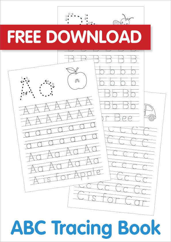 Free Templates ABC Tracing Printable Bright Star Kids 