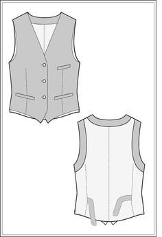 FREE WAISTCOAT SEWING PATTERN Mens Vest Pattern Vest 