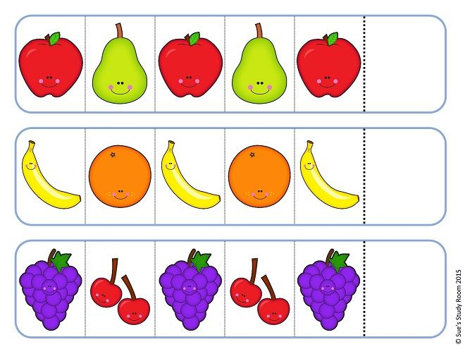 Fruit Pattern Cards Fruit Pattern Card Patterns 