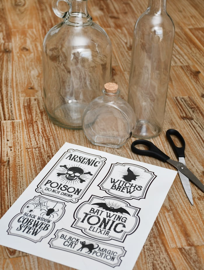 Halloween Bottle Labels Free Printables Potions Labels