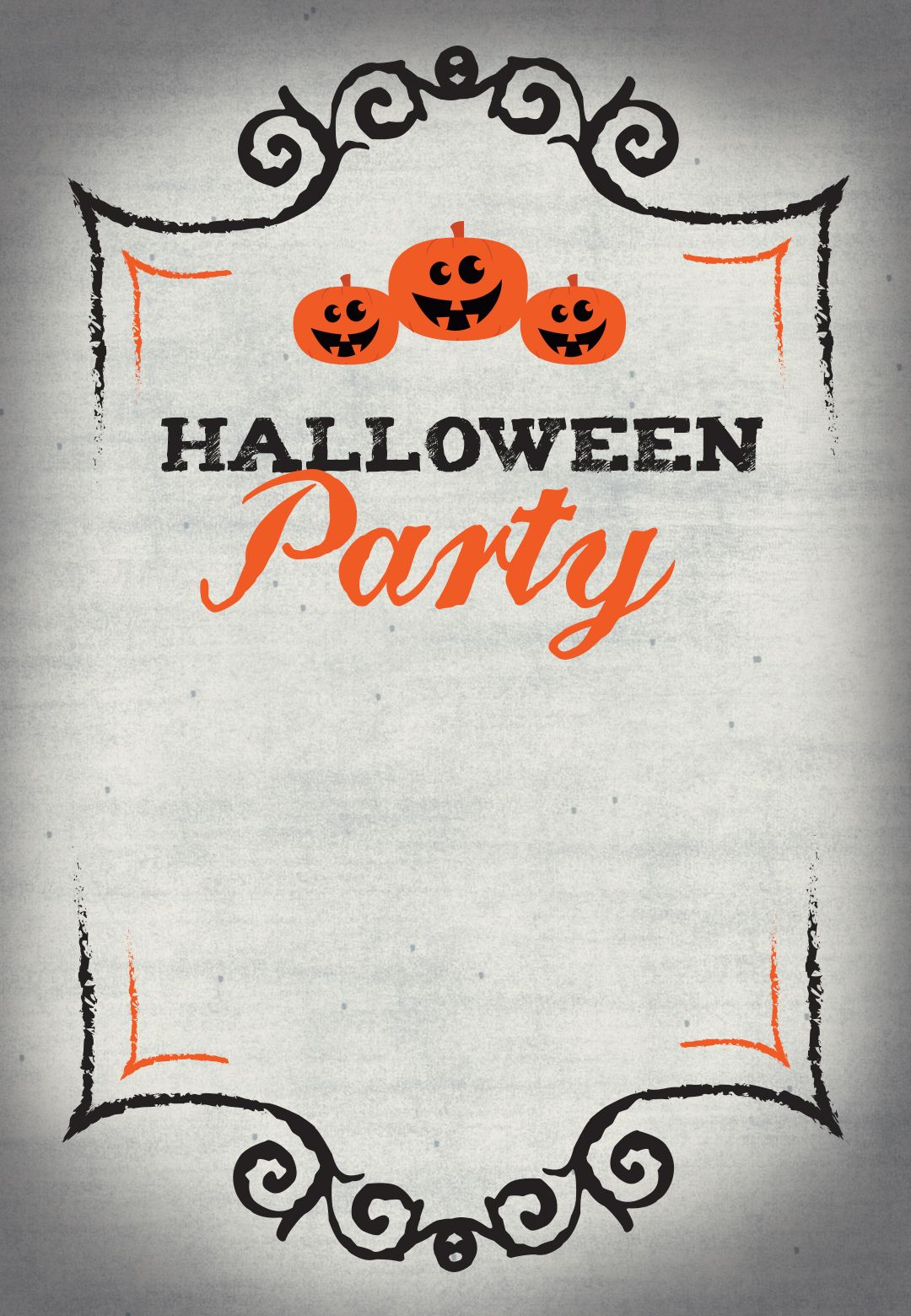 Halloween Party Free Printable Halloween Invitation 