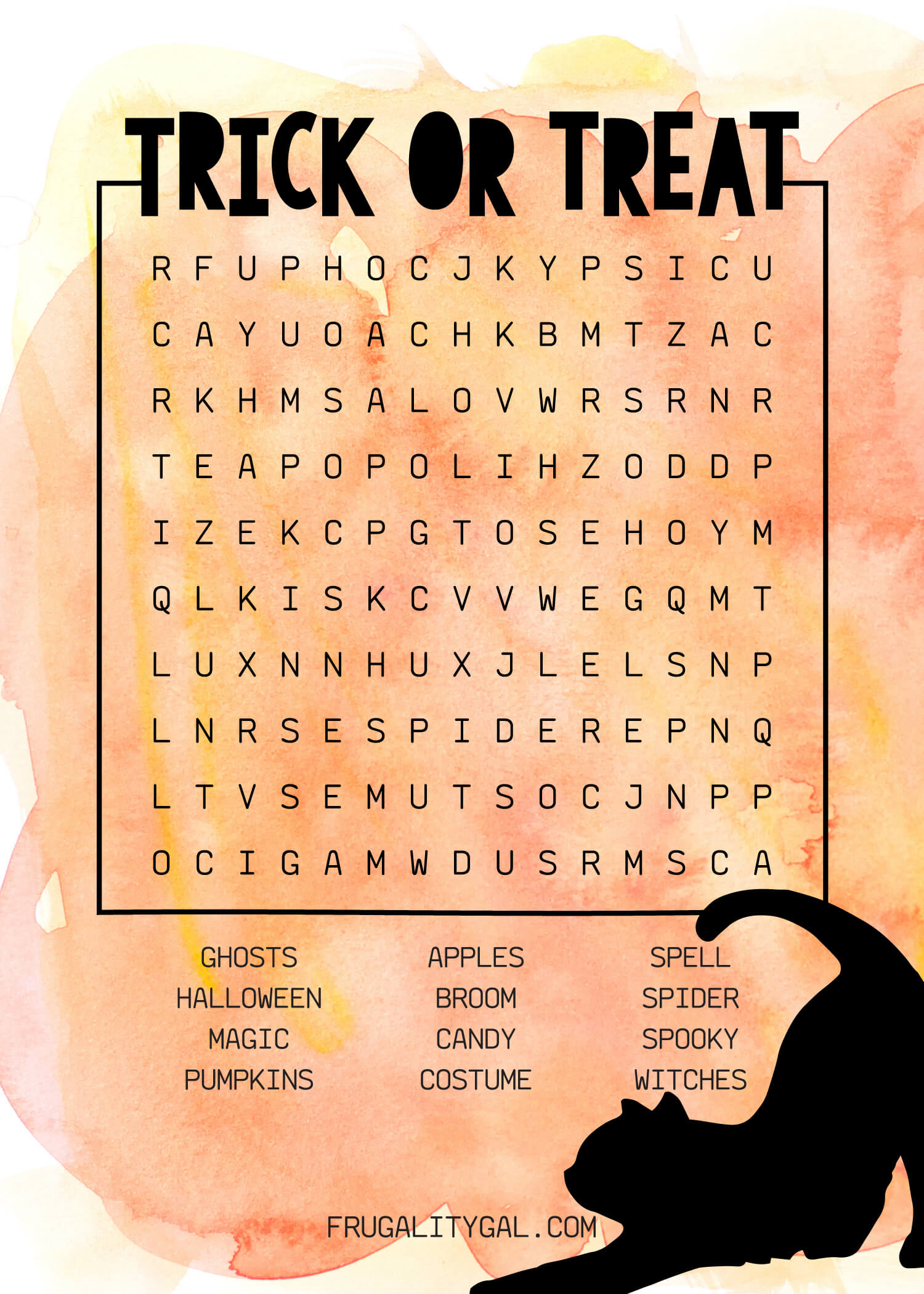 Halloween Word Search Printable Savor Savvy